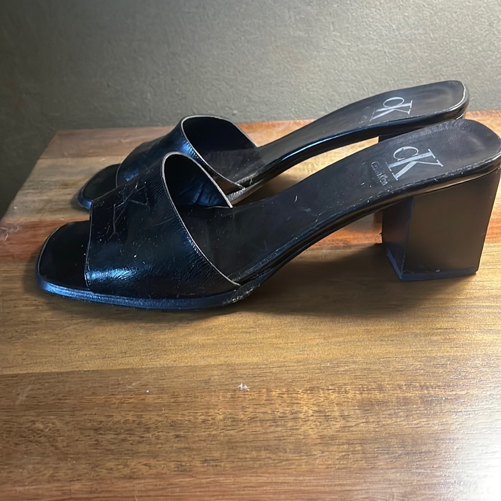 Calvin Klein slip on wedge heel